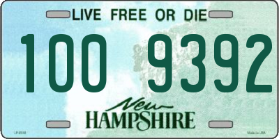 NH license plate 1009392