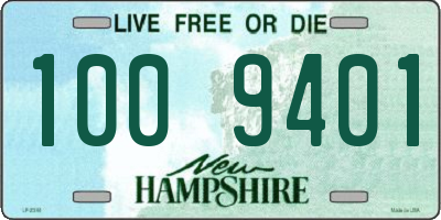 NH license plate 1009401