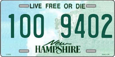 NH license plate 1009402