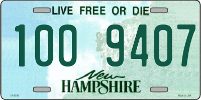 NH license plate 1009407