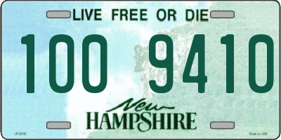 NH license plate 1009410