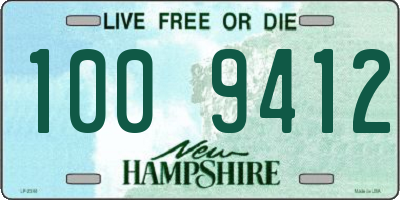 NH license plate 1009412