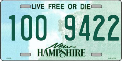 NH license plate 1009422