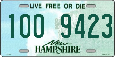 NH license plate 1009423