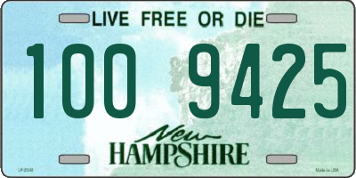 NH license plate 1009425