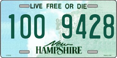 NH license plate 1009428