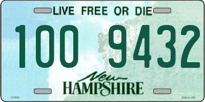 NH license plate 1009432