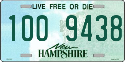 NH license plate 1009438