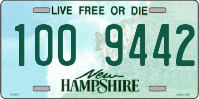 NH license plate 1009442