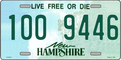 NH license plate 1009446