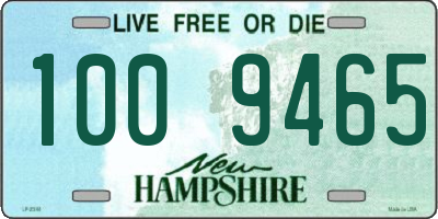 NH license plate 1009465