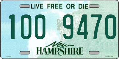 NH license plate 1009470