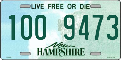 NH license plate 1009473