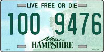 NH license plate 1009476