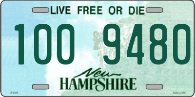 NH license plate 1009480