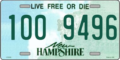 NH license plate 1009496