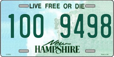 NH license plate 1009498