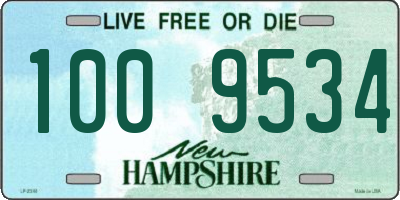 NH license plate 1009534