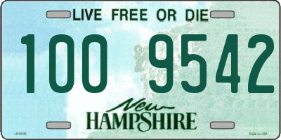 NH license plate 1009542