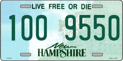 NH license plate 1009550