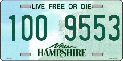 NH license plate 1009553