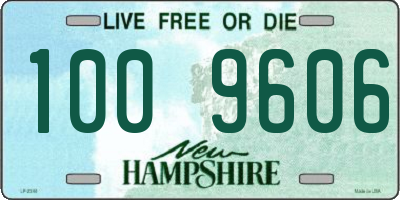 NH license plate 1009606