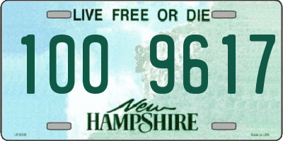 NH license plate 1009617