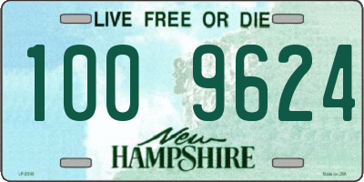 NH license plate 1009624