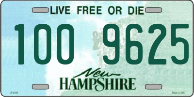 NH license plate 1009625