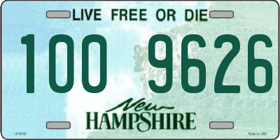 NH license plate 1009626