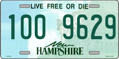 NH license plate 1009629