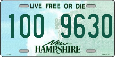 NH license plate 1009630