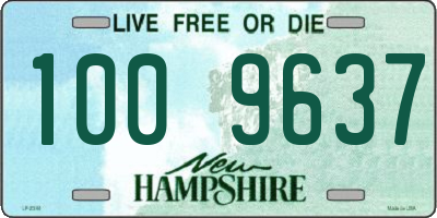 NH license plate 1009637