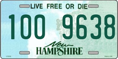 NH license plate 1009638