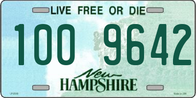 NH license plate 1009642