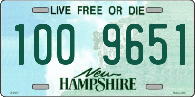 NH license plate 1009651