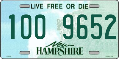 NH license plate 1009652