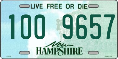 NH license plate 1009657
