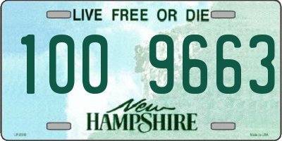 NH license plate 1009663