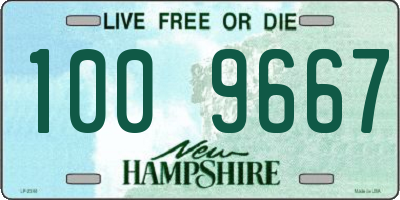 NH license plate 1009667