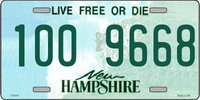 NH license plate 1009668