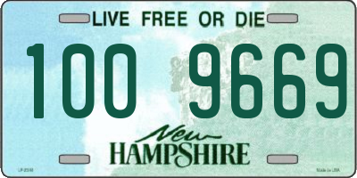 NH license plate 1009669