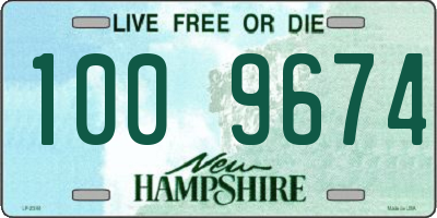 NH license plate 1009674