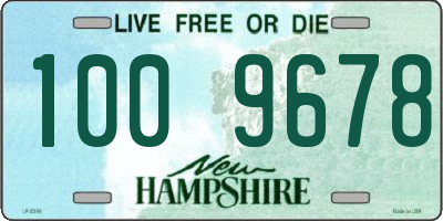 NH license plate 1009678