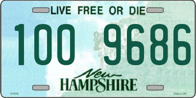 NH license plate 1009686