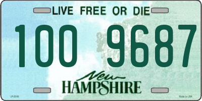 NH license plate 1009687