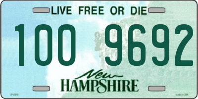 NH license plate 1009692