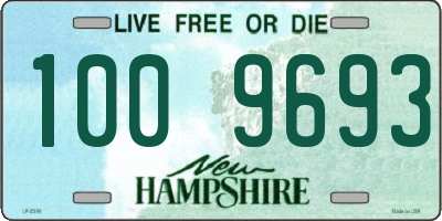 NH license plate 1009693