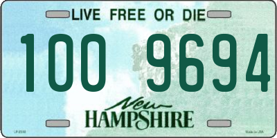 NH license plate 1009694