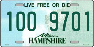 NH license plate 1009701